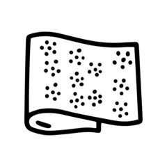 massage mat line vector doodle simple icon