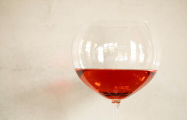 red wine in glass