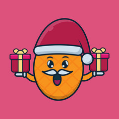 vector illustration of cute pineapple