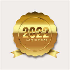 Happy new year 2022 bokeh background celebration