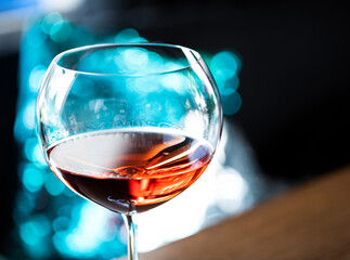 red wine in a glass