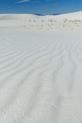 wavy sand formation in the desert