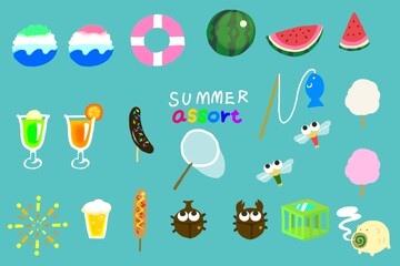 夏のイメージ詰め合わせ　summer vacation image