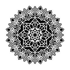 Mandala flat background design template