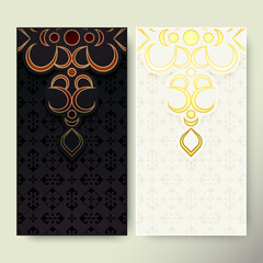 Luxury Banner ornament pattern design background
