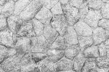 White natural stone wall pattern and background texture