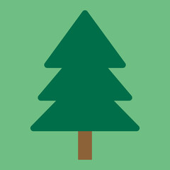 シンプルでかわいい針葉樹のイラスト