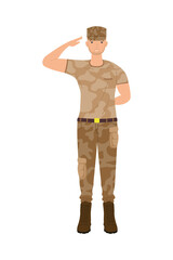 Obraz premium soldier military character