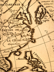アンティークの古地図　東アジア