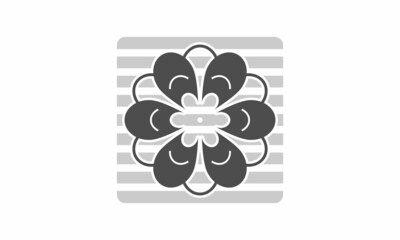 Creative flower logo design