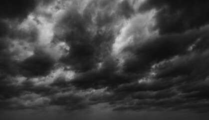 Dark clouds before a thunder-storm