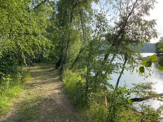 Hiking and recreational trails along Omladinsko Lake or bicycle paths around Lokvarsko Lake, Lokve - Croatia (Pješačko-biciklističke staze oko Omladinskog ili Lokvarskog jezera, Lokve - Gorski kotar)