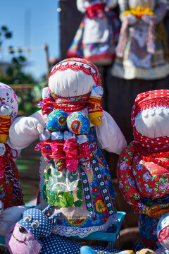 Image of a traditional Slavic doll. Handmade.