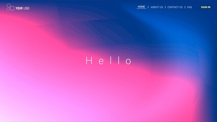 Website Landing Page Template Design, Abstract Modern design for website