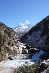Fototapeta na wymiar Trekking in the Everest, Nepal