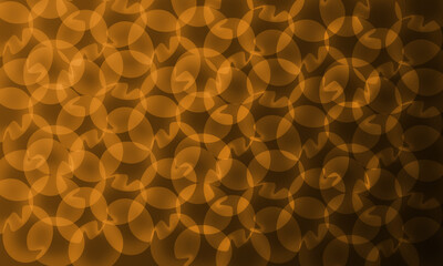 Abstract orange circle shape seamless pattern background