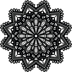 ornamental round lace pattern