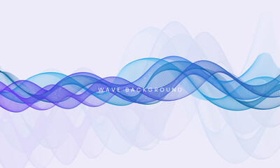 Abstract colorful flowing wave lines background. Modern motion smooth template design.