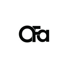 Fototapeta premium ofa initial letter monogram logo design