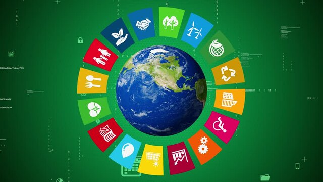 Sustainable development goals. SDGs. Environmental technology concept.