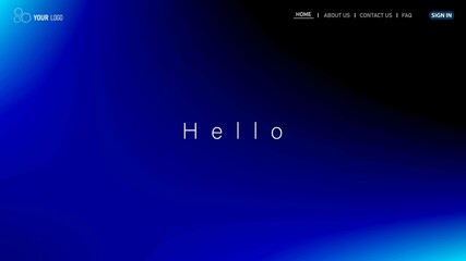Website Landing Page Template Design, Abstract Modern design for website