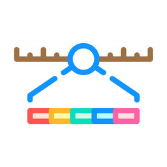 spectrum range electromagnetic color icon vector. spectrum range electromagnetic sign. isolated symbol illustration
