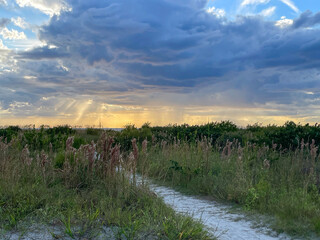 Calm Sunset on Marco Island in the Gulf Coast of Florida