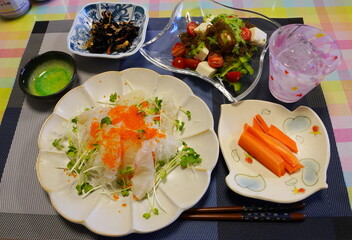 日本の家庭料理　手料理　煮物や焼き魚など白米やお酒に合うおかず