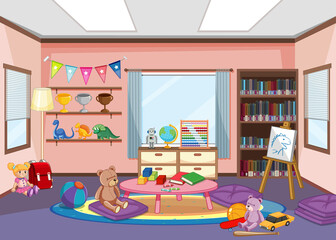 Kindergarten room interior design