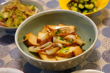 日本の家庭料理　手料理　煮物や焼き魚など白米やお酒に合うおかず