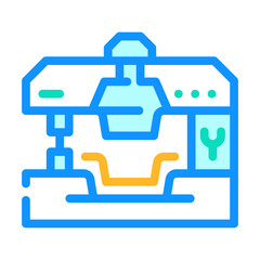 Obraz premium production goods color icon vector. production goods sign. isolated symbol illustration
