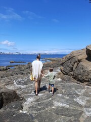 man on the beach