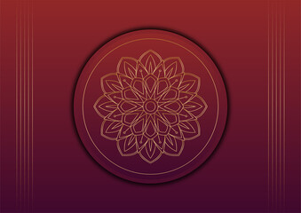 Red and gold abstract Christmas background