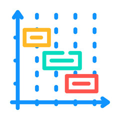 time intervals erp color icon vector. time intervals erp sign. isolated symbol illustration