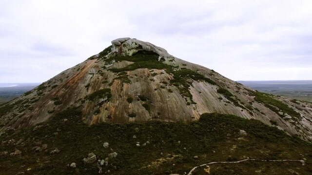Mysterious cave in top of a mountain at Cape Le Grand National Park
