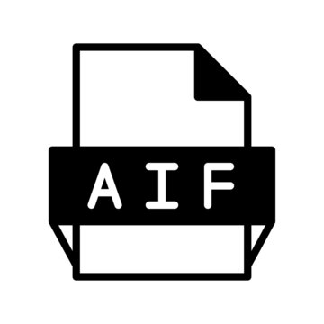 Aif Glyph Vector Icon Design