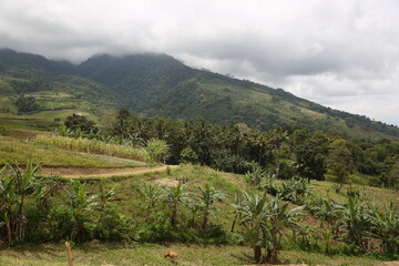 landscape of the mountain in lanao der sul, mindanao island