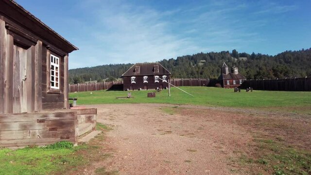 Fort Ross, a former Russian Colony. Jenner, California, USA
