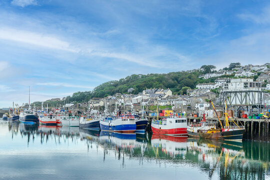 Newlyn Port  On The Coast Of Cornwall 