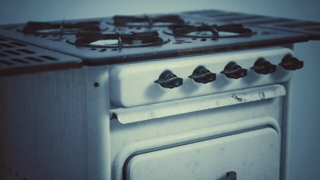 old vintage retro stile gas stove