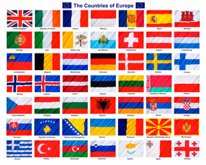 Flags of the Countries of Europe