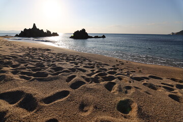 水晶浜（福井県美浜町）夕暮れ近く