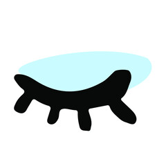 Doodle paint brush strokes pattern. Grunge hand drawn curved and wavy lines.Watercolor and  ink brush scribbles decorative texture. 