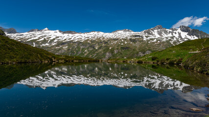Small pond in the Austrian alps near Grossvenediger