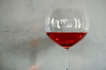 glass of wine. Alcohol glass. 