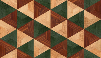 Seamless wood wallpaper with repeat triangle pattern. Rustic wooden panel  for wall decor.