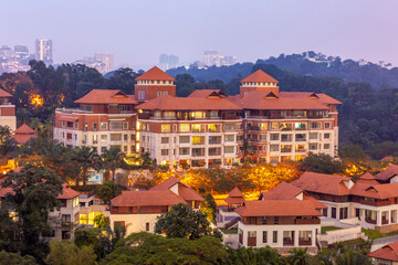Fototapeta na wymiar The Luxury Condominiums of Kuala Lumpur City, Malaysia.
