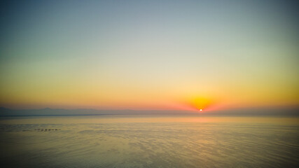 sunrise in the mediterranean sea