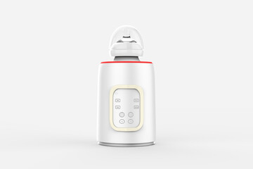 Baby Bottle Warmer  Sterilizer  Electric Baby Food, Water  Milk Heater  Defrost with LCD Temperature Display. 3d illustration