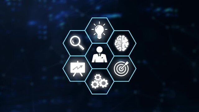 Internet, business, Technology and network concept. Inscription Customer journey on the virtual display